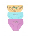 набор трусов для девочек Лаванда/лазурный/желтый(20/21/11)
