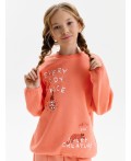 Толстовка для девочек Персиковый(33)
