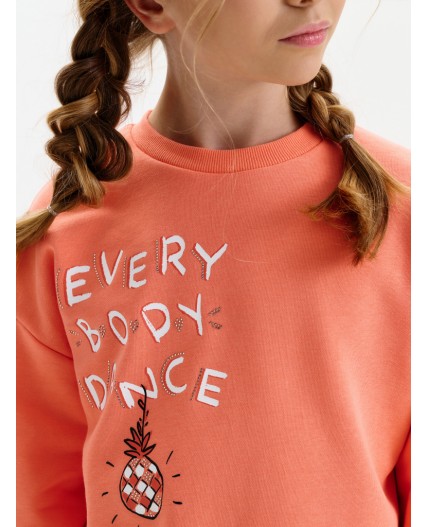 Толстовка для девочек Персиковый(33)