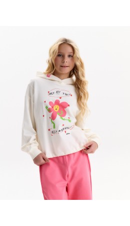 Толстовка для девочек Молочный(28)
