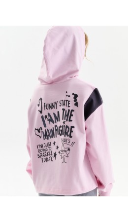 Толстовка для девочек Светло-розовый(58)