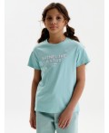 Футболка для девочек Лазурный(21)