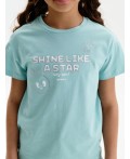 Футболка для девочек Лазурный(21)
