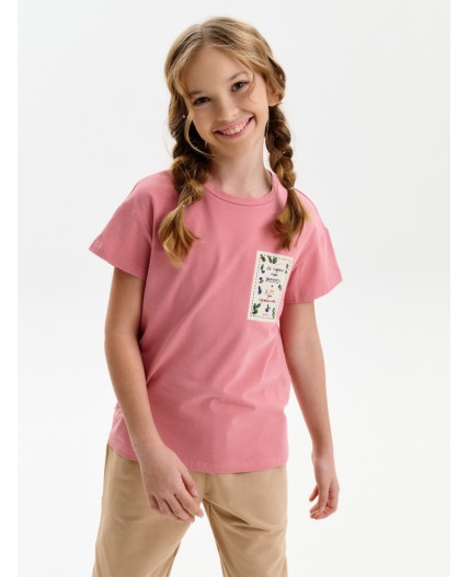 Футболка для девочек Пудра(35)