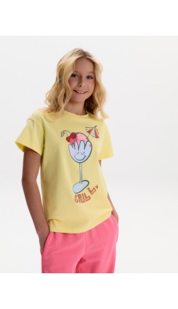 Футболка для девочек Ванильный(7)