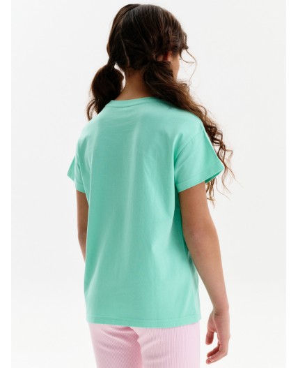 Футболка для девочек Ментол(27)
