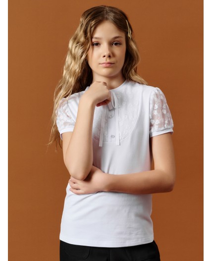 Джемпер для девочек Белый(2)