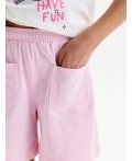 Шорты для девочек Бледно-розовый(65)
