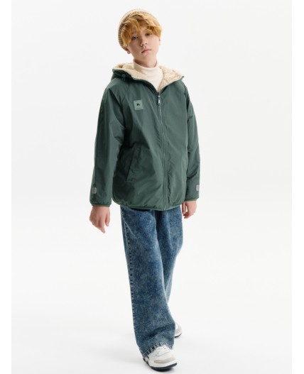 Двусторонняя ветровка для мальчиков Хаки(47)