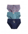 набор трусов для мальчиков Джинс/лазурный/темно-синий(10/21/54)