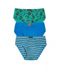 набор трусов для мальчиков Лазурный/ментол/лазурный(21/27/21)