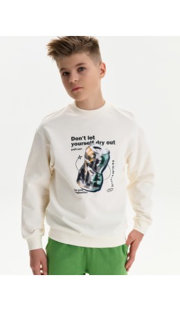 Толстовка для мальчиков Молочный(28)