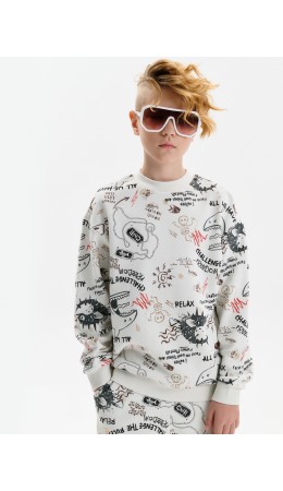 Толстовка для мальчиков Молочный(28)