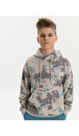 Толстовка для мальчиков Светло-серый(53)