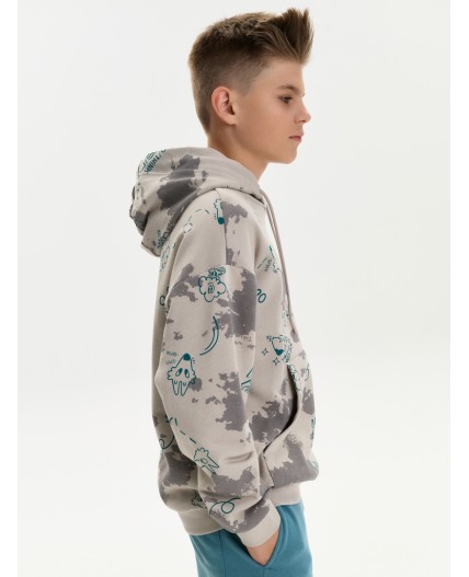 Толстовка для мальчиков Светло-серый(53)