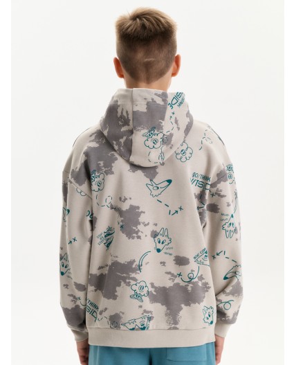 Толстовка для мальчиков Светло-серый(53)