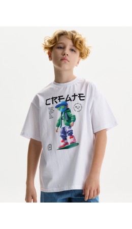 Футболка для мальчиков Белый(2)