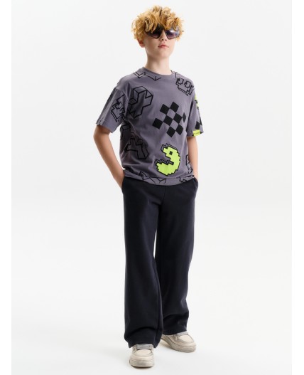 Футболка для мальчиков Серый(40)