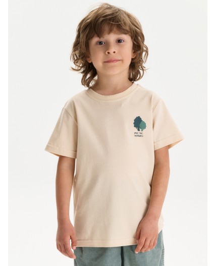 Футболка для мальчиков Кремовый(19)