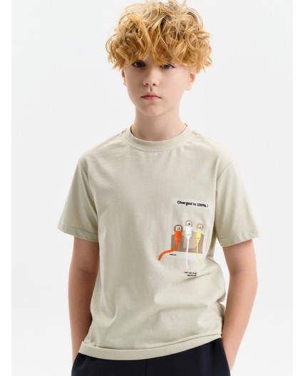 Футболка для мальчиков Серый(40)