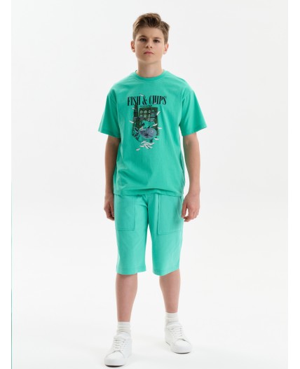 Футболка для мальчиков Ментол(27)