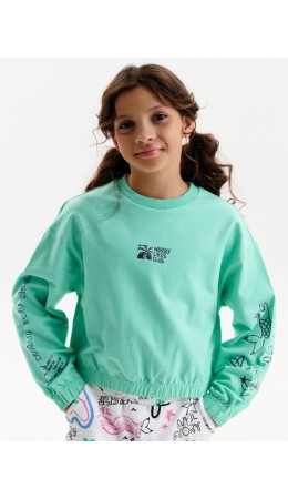 Толстовка для девочек Ментол(27)