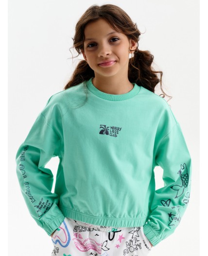 Толстовка для девочек Ментол(27)