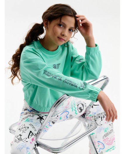 Толстовка для девочек Ментол(27)