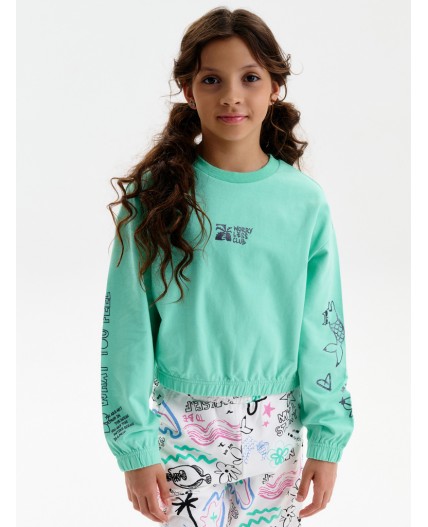 Толстовка для девочек Ментол(27)