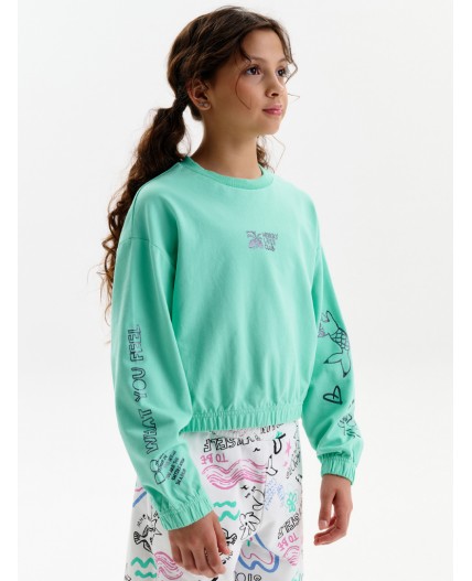 Толстовка для девочек Ментол(27)