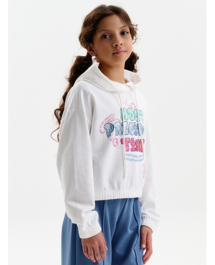 Толстовка для девочек Молочный(28)