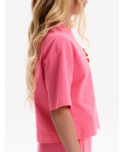 Футболка для девочек Розовый(37)