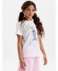 Футболка для девочек Молочный(28)
