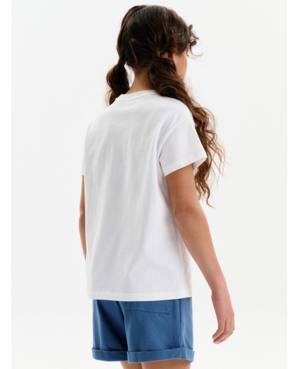 Футболка для девочек Молочный(28)