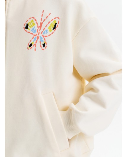 Толстовка для девочек Молочный(28)