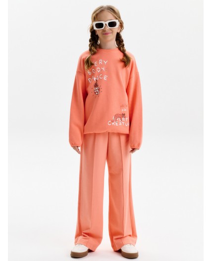 Брюки для девочек Персиковый(33)