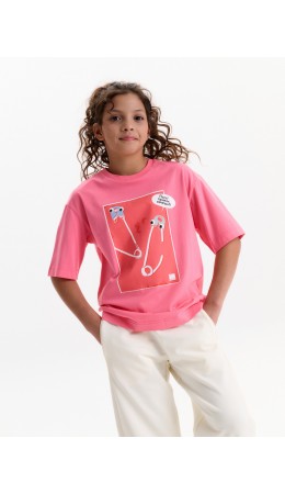 Футболка для девочек Розовый(37)
