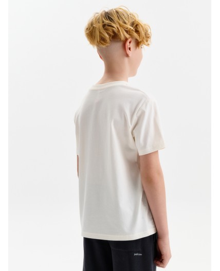 Футболка для мальчиков Молочный(28)