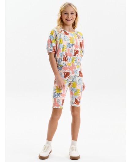 Шорты для девочек Персиковый(33)