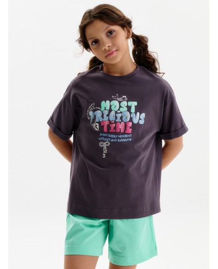 Шорты для девочек Ментол(27)