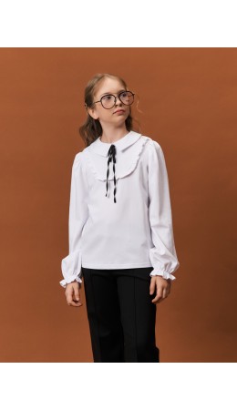 Джемпер для девочек Белый(2)