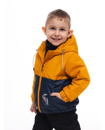 Куртка «Патрик» Темная горчица/Темно-синий
