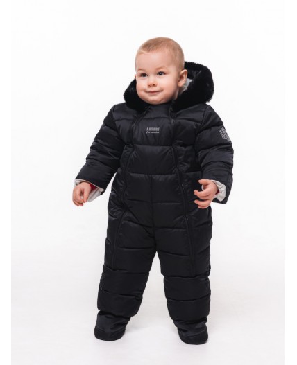 Комбинезон «Юлий» с валенками Черный