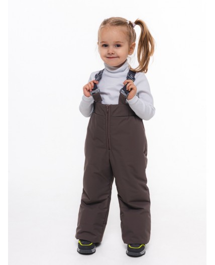 Брюки утепленные для девочки 6209/2 Капучино