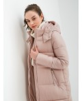 Пуховик женский пудра