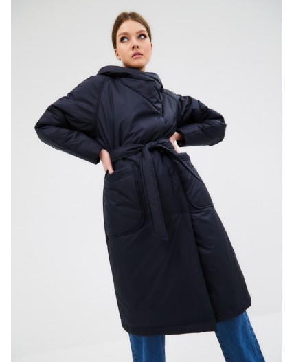 Плащ женский темно-синий