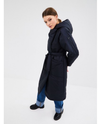 Плащ женский темно-синий