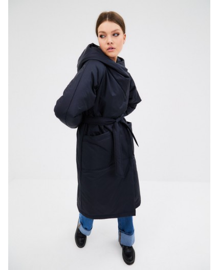 Плащ женский темно-синий