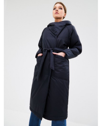Плащ женский темно-синий
