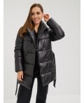 Пуховик женский черный
